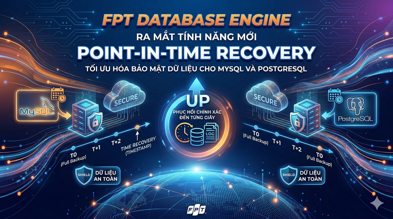 FPT Database Engine Ra Mắt Tính Năng Point-In-Time Recovery: Tối Ưu Hóa Bảo Mật Dữ Liệu Cho MySQL và PostgreSQL